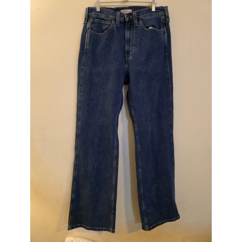Blue Ranchwear Mens Straight Leg Jeans 33x32 Medium Wash Stretch Denim BRSP22J08